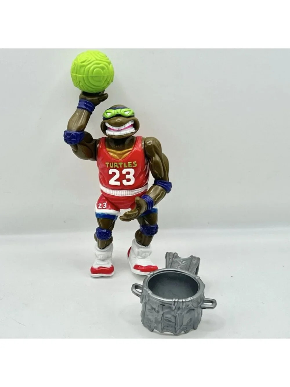 TMNT Sewer Sports All Stars Slam Dunkin' Don With Ball And Net Playmates 1991